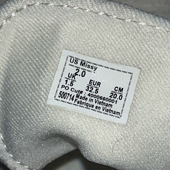 Vans White Sneakers with Multicolor Speckles - Picture 2 of 7